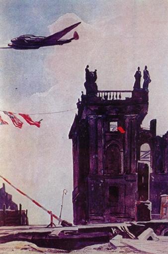 Tourner au-dessus de Berlin