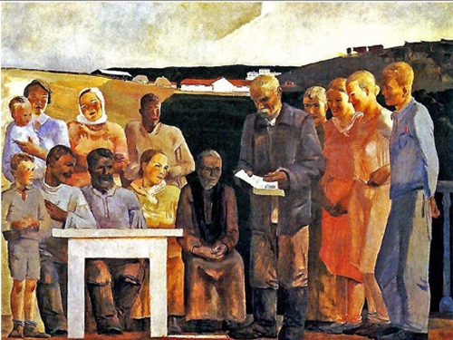 La r�union au kolkhoze